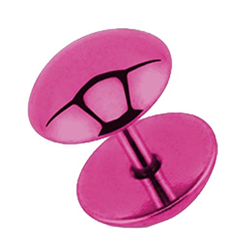 Piersando Ohrring Fake Ohr Plug Flesh Tunnel Piercing Ohrstecker Stecker Stab Runde Platte Titan Halbrund poliert 8mm Lila Piersando Ohrring Fake Ohr Plug Flesh Tunnel Piercing Ohrstecker Stecker Stab Runde Platte Titan Halbrund poliert 8mm Lila von Piersando