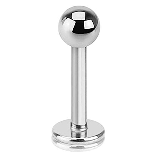 Piersando Piercing Stab Stecker Edelstahl Kugel für Lippen Lippe Labret Lippenpiercing Ohr Tragus Ohrpiercing Helix Nase Intim Zungen Nasen 1,2mm x 6mm x 3mm Silber Piersando Piercing Stab Stecker Edelstahl Kugel für Lippen Lippe Labret Lippenpiercing Ohr Tragus Ohrpiercing Helix Nase Intim Zungen Nasen 1,2mm x 6mm x 3mm Silber von Piersando