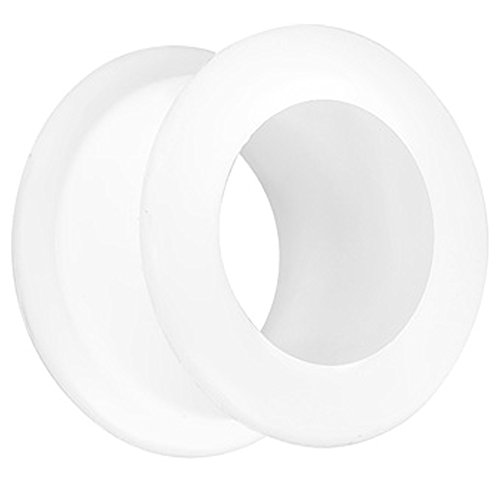 Piersando Silikon Flesh Tunnel Ohr Plug Piercing Ohrpiercing Extra Big Flexibel Weich Soft XXL 22mm Weiß Piersando Silikon Flesh Tunnel Ohr Plug Piercing Ohrpiercing Extra Big Flexibel Weich Soft XXL 22mm Weiß von Piersando