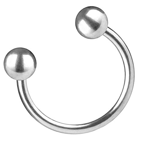 Piersando Titan G23 Piercing Hufeisen Horseshoe für Septum Nase Ring Lippen Lippe Labret Lippenpiercing Ohr Tragus Ohrpiercing Helix 1,6mm x 11mm x 4mm Piersando Titan G23 Piercing Hufeisen Horseshoe für Septum Nase Ring Lippen Lippe Labret Lippenpiercing Ohr Tragus Ohrpiercing Helix 1,6mm x 11mm x 4mm von Piersando