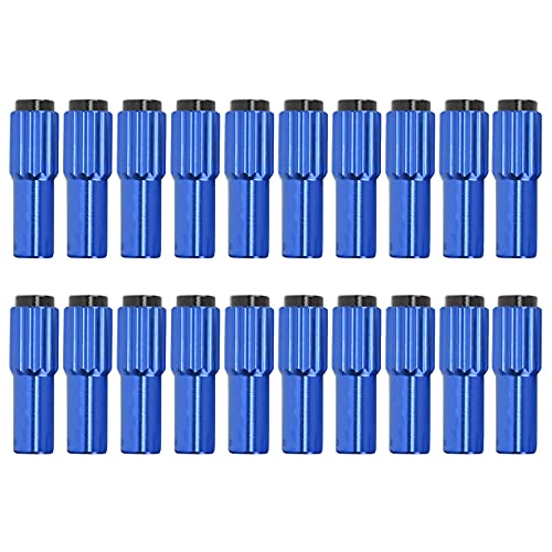 Pilipane 20 Stück Fahrradkabelschrauben aus Aluminiumlegierung Für Präzise Geschwindigkeitsanpassung an Mountainbikes Und Rennrädern(Blau) von Pilipane