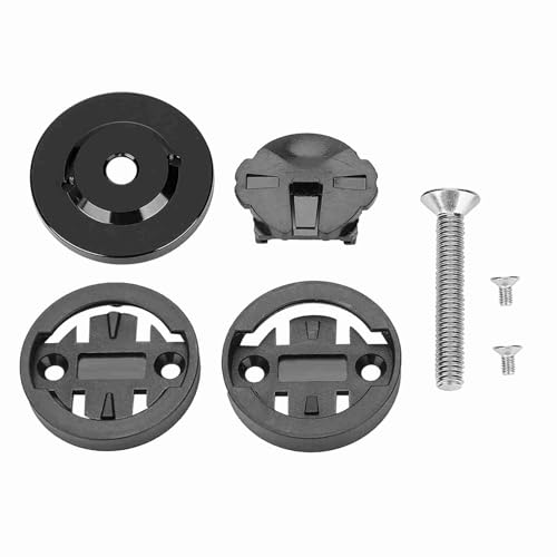 Pilipane Straßencomputerhalter, Vorbau-Obermontage für Cat Eye Bryton-kompatible GPS-Tachometer-Stoppuhr mit Aluminiumlegierungsdesign (Schwarz) von Pilipane