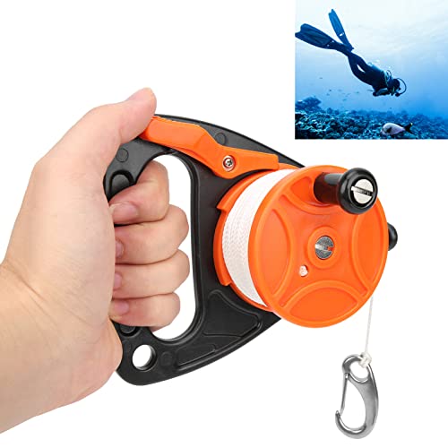 Scuba Dive Reel, 150ft Diving Line Reel, Finger Spool Float Lline Spearfishing Spool Tauchausrüstung mit Griff Kartenposition für Tauchausrüstung Unterwassertauchen Scuba Dive Reel, 150ft Diving Line Reel, Finger Spool Float Lline Spearfishing Spool Tauchausrüstung mit Griff Kartenposition für Tauchausrüstung Unterwassertauchen von Pilipane