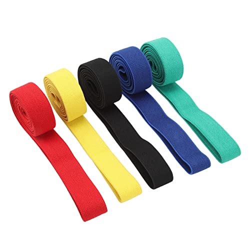 Stretch-Übungsbänder, 5er-Set für schweres Training und flexibles Fitnesstraining zu Hause, Widerstandstrainingsbänder, Polyester-Baumwoll-Latexbänder von Pilipane