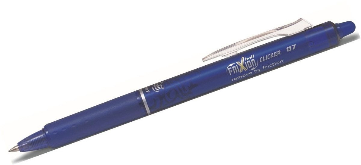 Pilot Pen Tintenfeinschreiber Tintenroller Frixion Ball Clicker 07 blau von Pilot Pen