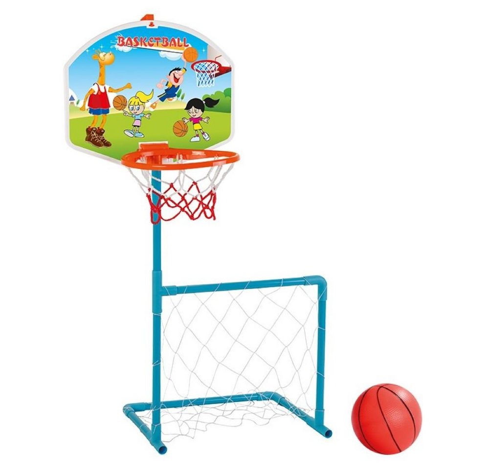 Pilsan Basketballständer Kinderbasketballkorb und Fußballset 03392, ab 3 Jahre, drin und draußen von Pilsan