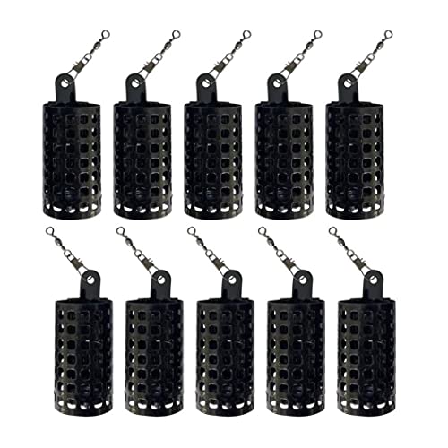 Pineeseatile Fischereiköder Käfig Metallkarkenfischerei Tackle Köderhalter Square Trap Korb 10pcs 50g von Pineeseatile