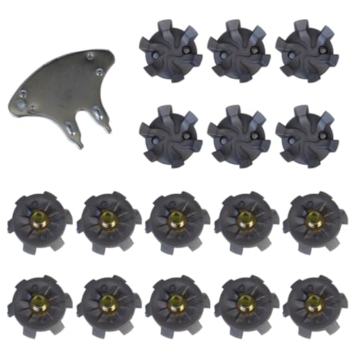 Pineeseatile Golfspikes Ersatz Golfspikes Golfschuh Spikes Ersatz mit Spanner -Werkzeug für Golfschuhzubehör 16pcs+1Tool von Pineeseatile