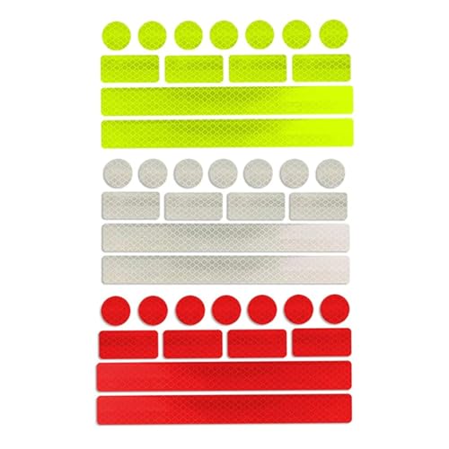 Pineeseatile Reflektierende Warnaufkleber Sicherheitsreflektierender Aufkleber Reflektierender Warnaufkleber wasserdichtes reflektierendes Klebeband für Fahrrad 3 -Blätter Pineeseatile Reflektierende Warnaufkleber Sicherheitsreflektierender Aufkleber Reflektierender Warnaufkleber wasserdichtes reflektierendes Klebeband für Fahrrad 3 -Blätter von Pineeseatile