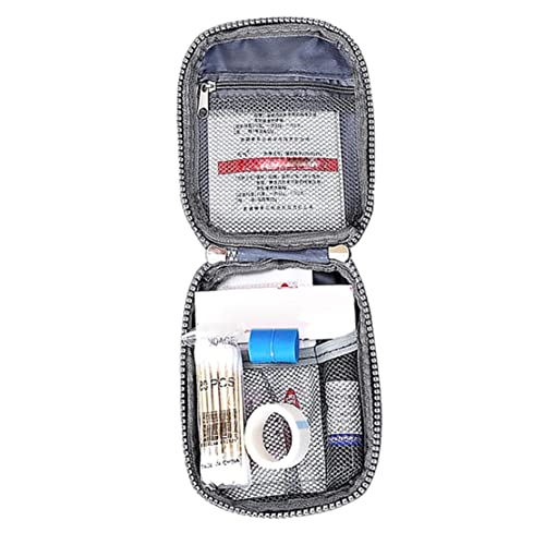 Pineeseatile Reiseer Erste -Hilfe -Kit -Beutel leer Mini -Pille -Aufbewahrungstasche Notfallbox für Camping -Wanderhimmelblau Erste -Hilfe -Kits von Pineeseatile