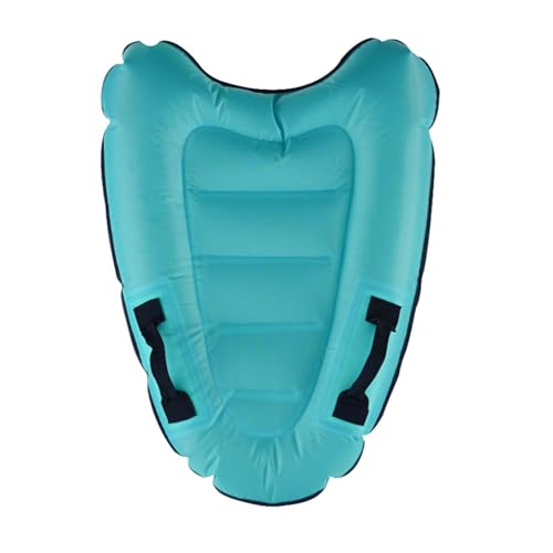 aufblasbare Bodyboard aufblasbare Surfbrett schwimmende Körperbrett Nicht -Schlupf tragbare schwimmende Platte für Erwachsene Kinder Sky Blue von Pineeseatile