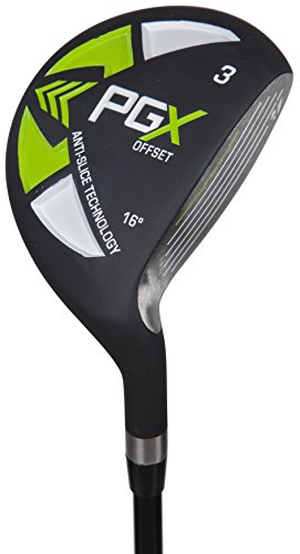 Pinemeadow Golf Men's 12392 PGX Offset 3 Wood Driver, Black/Green, Right Hand von Pinemeadow