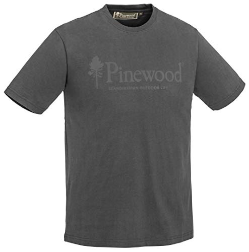 PINEWOOD Herren Outdoor Life T-Shirt, Dark Anthrazit, XXL PINEWOOD Herren Outdoor Life T-Shirt, Dark Anthrazit, XXL von Pinewood