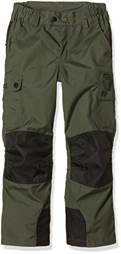 PINEWOOD Hose Outdoorhose Lappland Kids, Midgreen/Schwarz, 116 von Pinewood