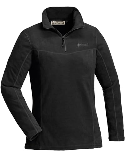 Pinewood 3069 Tiveden Damen Fleece Pullover Schwarz(400) XS von Pinewood