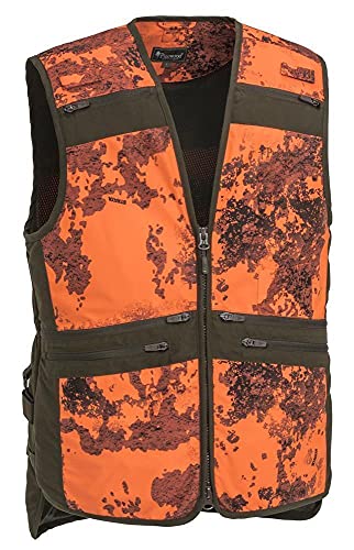 Pinewood 8121 Furudal Hunter Pro Camou Weste Strata Blaze/Wildlederbraun (983) 4XL von Pinewood