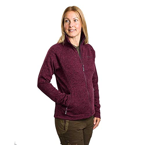 Pinewood 9372 Gabriella Damen Strick Fleecejacke Pflaume Melange(586) M von Pinewood