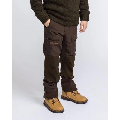 Pinewood Caribou Hunt Kids Trouser Suede Brown/D.Olive 176 von Pinewood