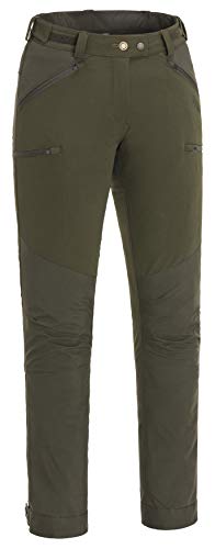 PINEWOOD Damen Brenton Hose Damenhose, Dunkeloliv/Wildlederbraun, 46 von Pinewood