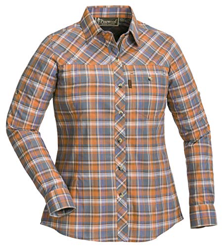 Pinewood Damen Cumbria Bluse, Orange/Lila, M Pinewood Damen Cumbria Bluse, Orange/Lila, M von Pinewood