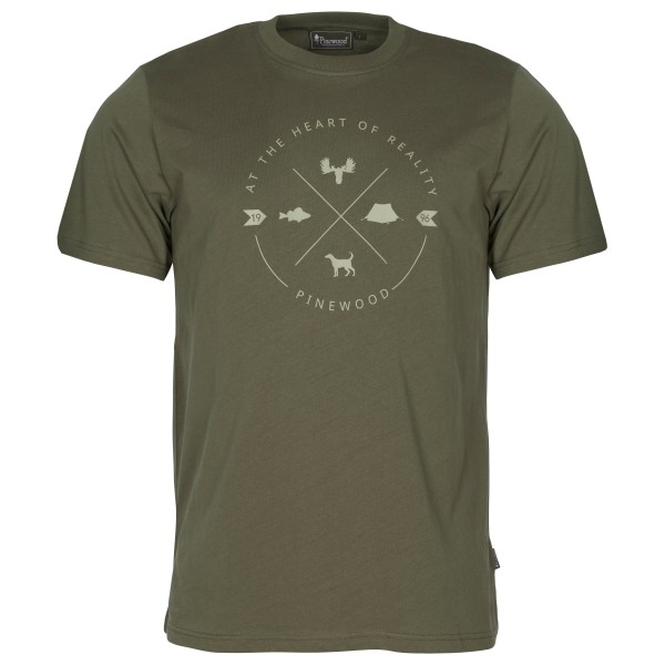 Pinewood - Finnveden Trail T-Shirt - T-Shirt Gr S oliv von Pinewood