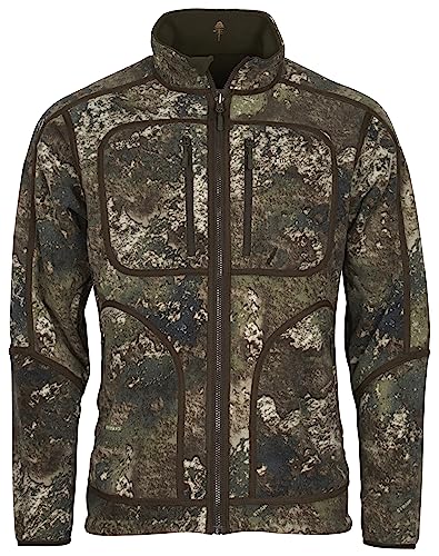 Pinewood Furudal Reversible Camou Fleece für Herren. Zum Wandern, Trekking, Jagd, Hundesport und vielen Outdoor-Aktivitäten (Jagd BRAUN/STRATA, XL) von Pinewood