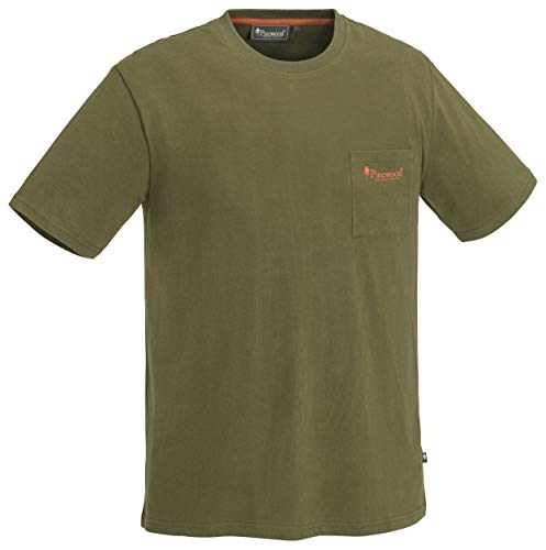 PINEWOOD Herren Fishing T-Shirt, Oliv, XL von Pinewood