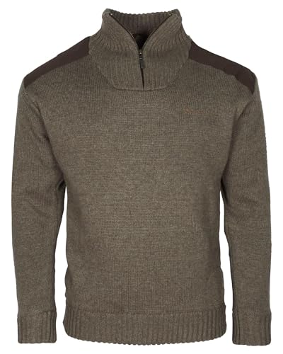 Pinewood Herren New Stormy Troyer - Troyer Herren Pullover - Winddicht und warm mit hohem Kragen - praktischer Frontreißverschluss - robust und langlebig mit Nylonverstärkungen von Pinewood