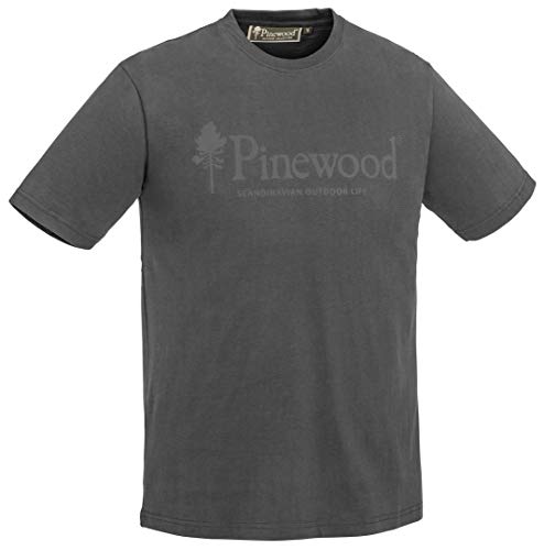 PINEWOOD Herren Outdoor Life T-Shirt, Dark Anthrazit, M von Pinewood