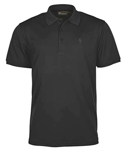 Pinewood Herren Poloshirt Ramsey Pique Shirt, Schwarz, S von Pinewood