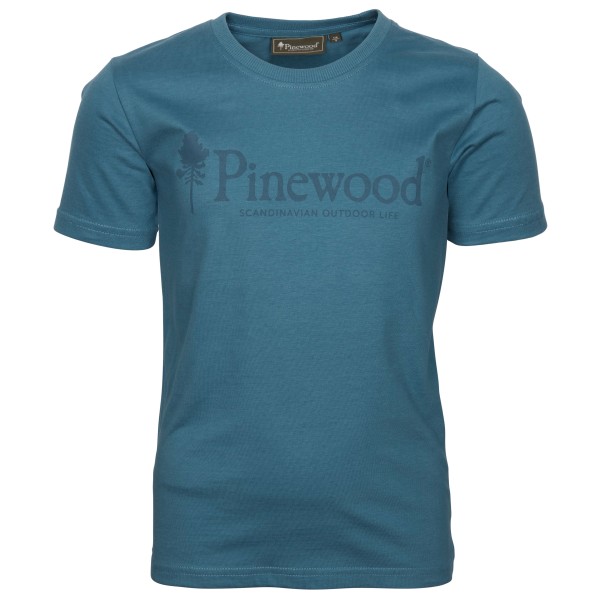 Pinewood - Kid's Outdoor Life T-Shirt - T-Shirt Gr 140 blau von Pinewood