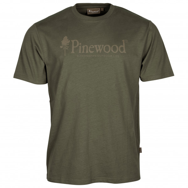 Pinewood - Outdoor Life T-Shirt - T-Shirt Gr M oliv von Pinewood