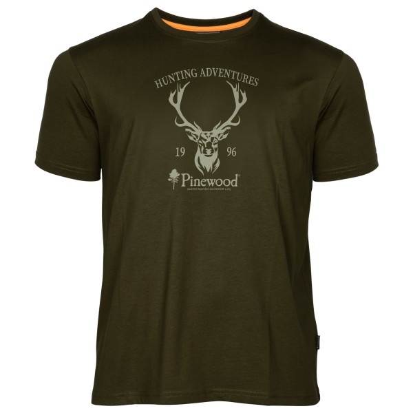 Pinewood - Red Deer T-Shirt - T-Shirt Gr 3XL;5XL;L;M;S;XL;XXL oliv von Pinewood