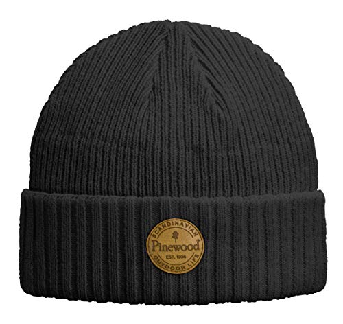 PINEWOOD Windy Strick Mütze, Black, OneSize PINEWOOD Windy Strick Mütze, Black, OneSize von Pinewood