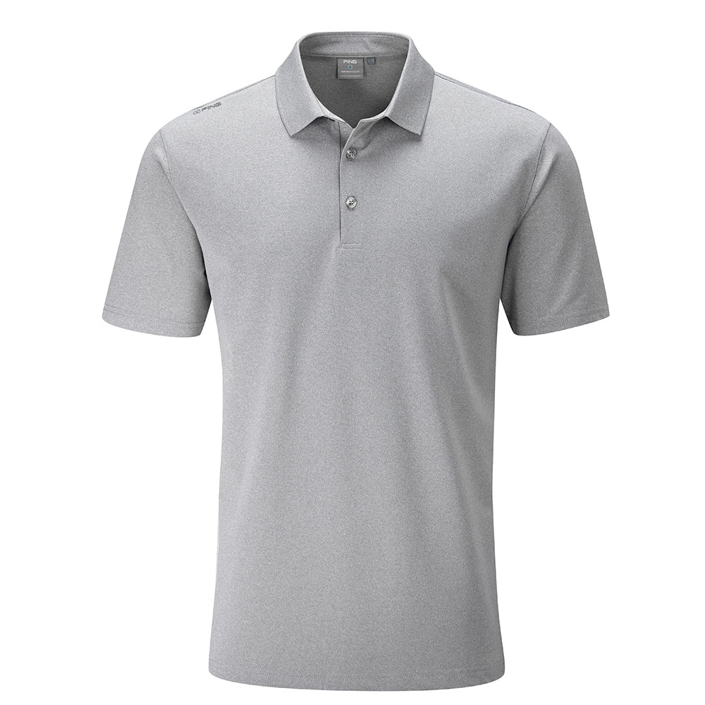 'Ping Golf Herren Pique Polo Lincoln grau' von Ping