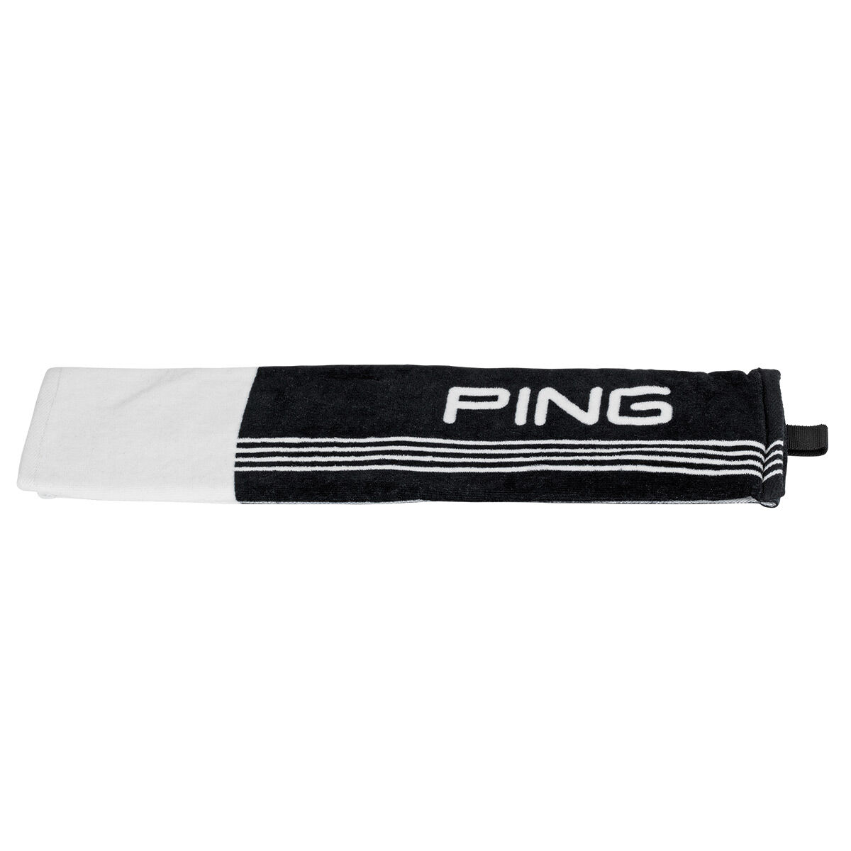 PING 214 Trifold Golf Towel, Mens, Black/white | American Golf von Ping