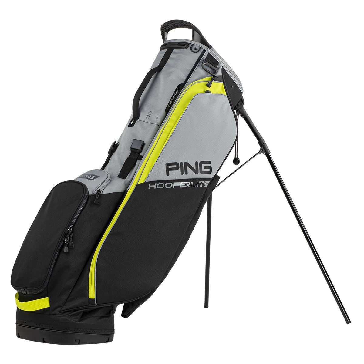 PING Hoofer Lite 231 Golf Stand Bag, Black/iron/neon yellow, One Size | American Golf von Ping