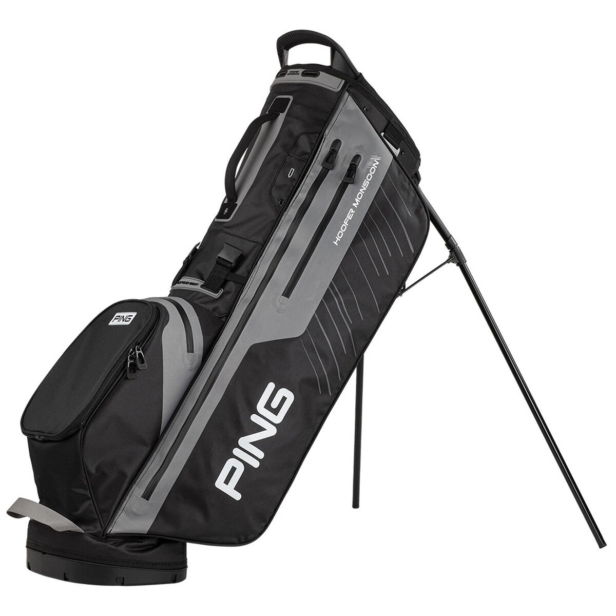 PING Hoofer Monsoon 231 Golf Carry Bag, Mens, Black/iron | American Golf von Ping