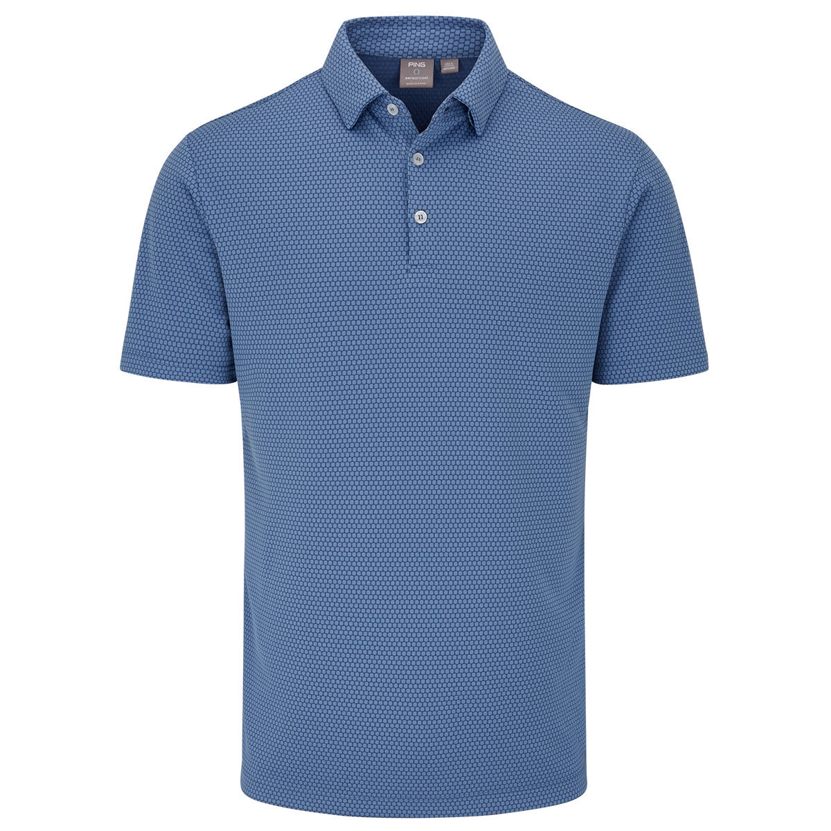 PING Men's Halcyon Golf Polo Shirt, Mens, Airforce blue, Medium | American Golf von Ping