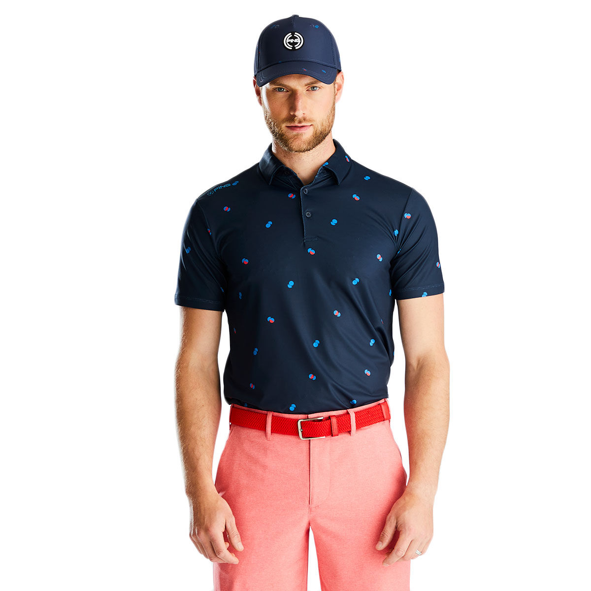 PING Men's Two Tone Golf Polo Shirt, Mens, Navy, Small | American Golf von Ping