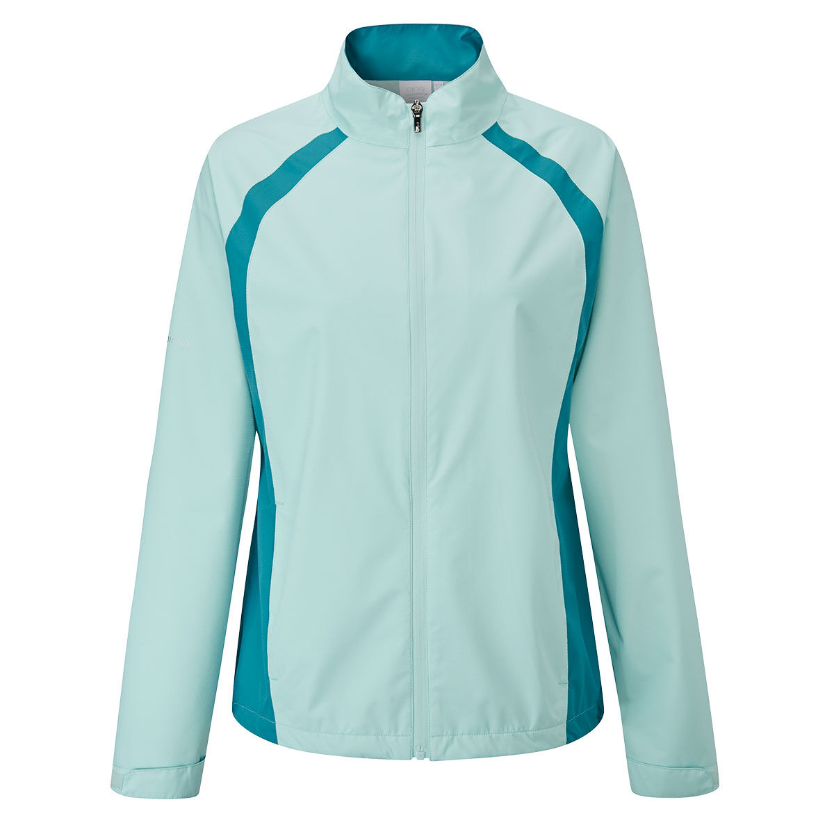 PING Womens Freda Full Zip Waterproof Golf Jacket, Female, Aquatic, 6 | American Golf von Ping