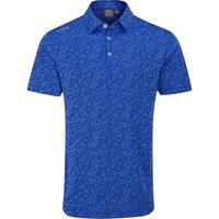 Ping Geo-Camo Halbarm Polo blau von Ping