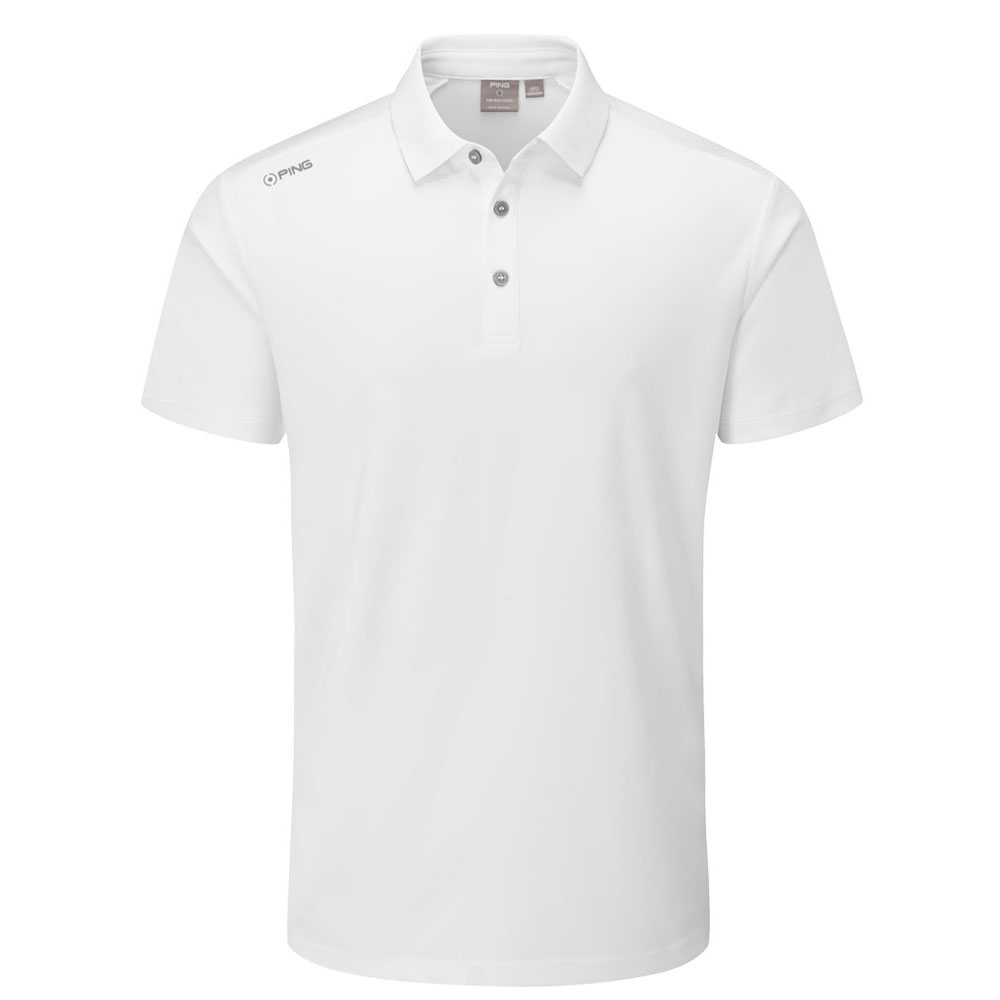 'Ping Golf Herren Polo Lindum weiss' von Ping