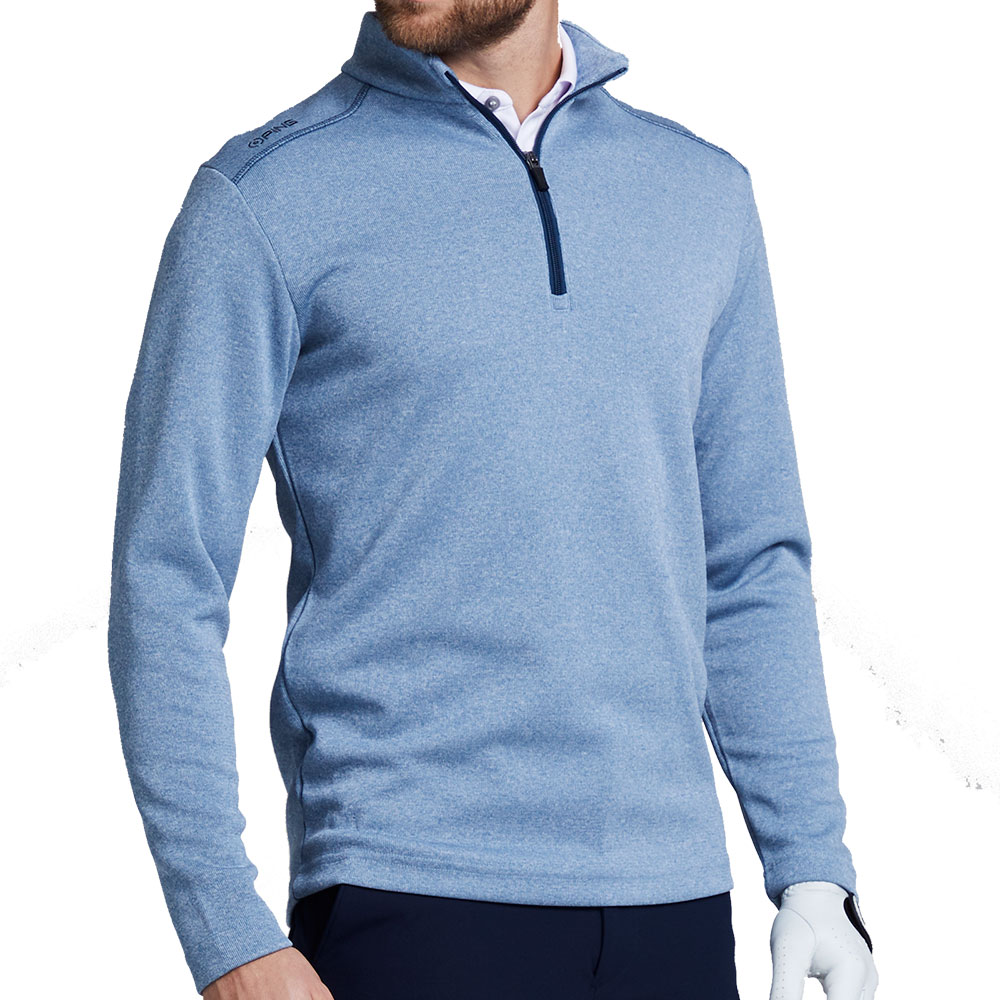 'Ping Golf Herren Ramsey 1/4 Zip Sweater blau meliert' 'Ping Golf Herren Ramsey 1/4 Zip Sweater blau meliert' von Ping