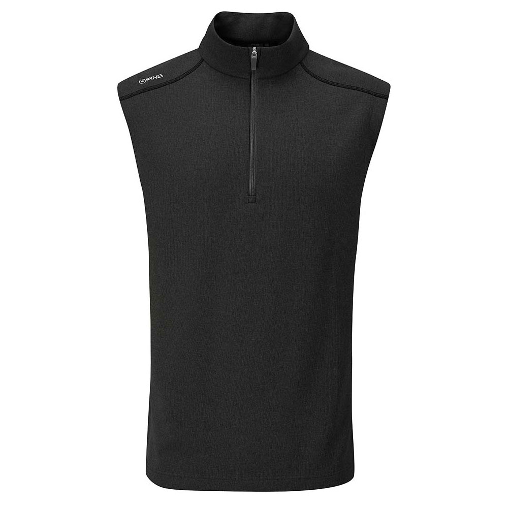 'Ping Golf Herren Ramsey Weste 1/4 Zip schwarz' von Ping