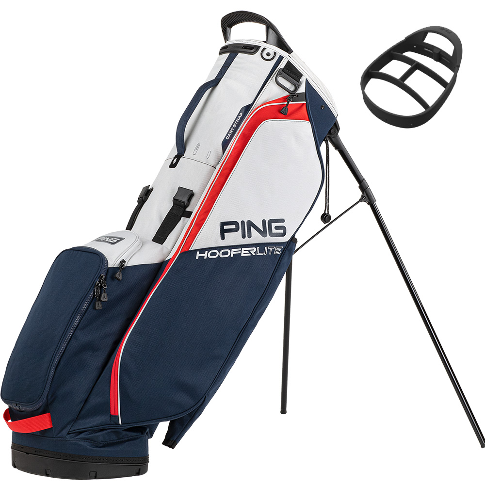 'Ping Hoofer Lite Standbag navy/platinum/rot' von Ping