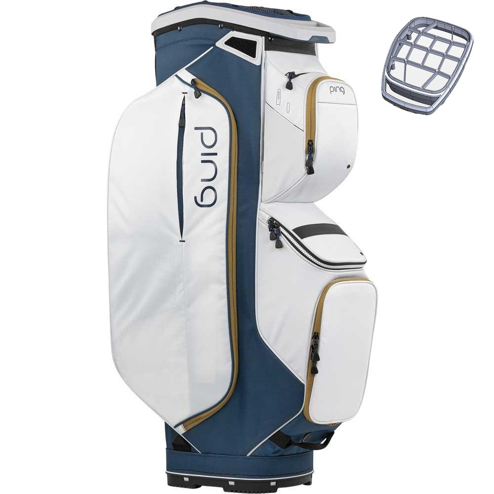 'Ping Traverse 244 Damen Cartbag weis/navy/gold' 'Ping Traverse 244 Damen Cartbag weis/navy/gold' von Ping
