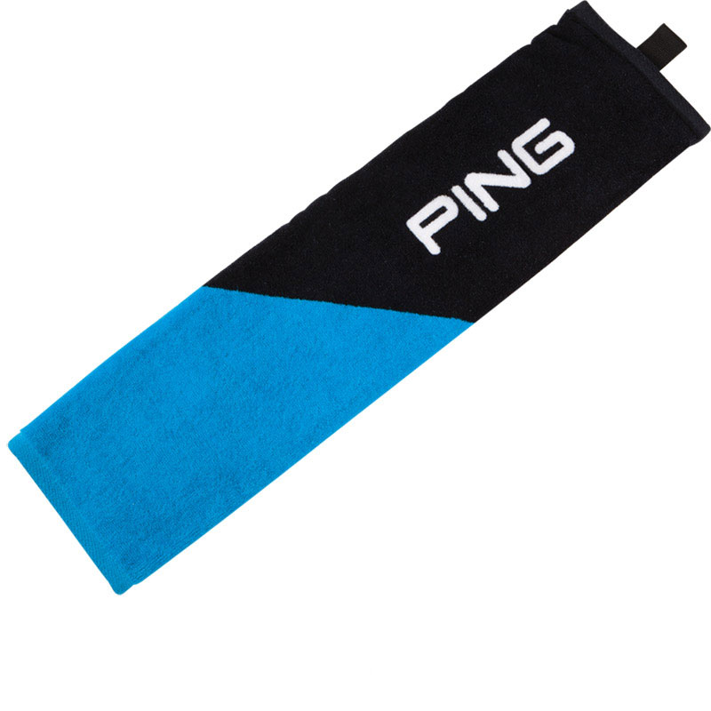 'Ping Tri Fold Handtuch schwarz/blau' 'Ping Tri Fold Handtuch schwarz/blau' von Ping