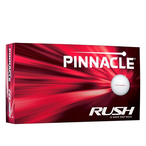 Pinnacle Rush 15-Pack Distance Soft Golfbälle (White) von Pinnacle
