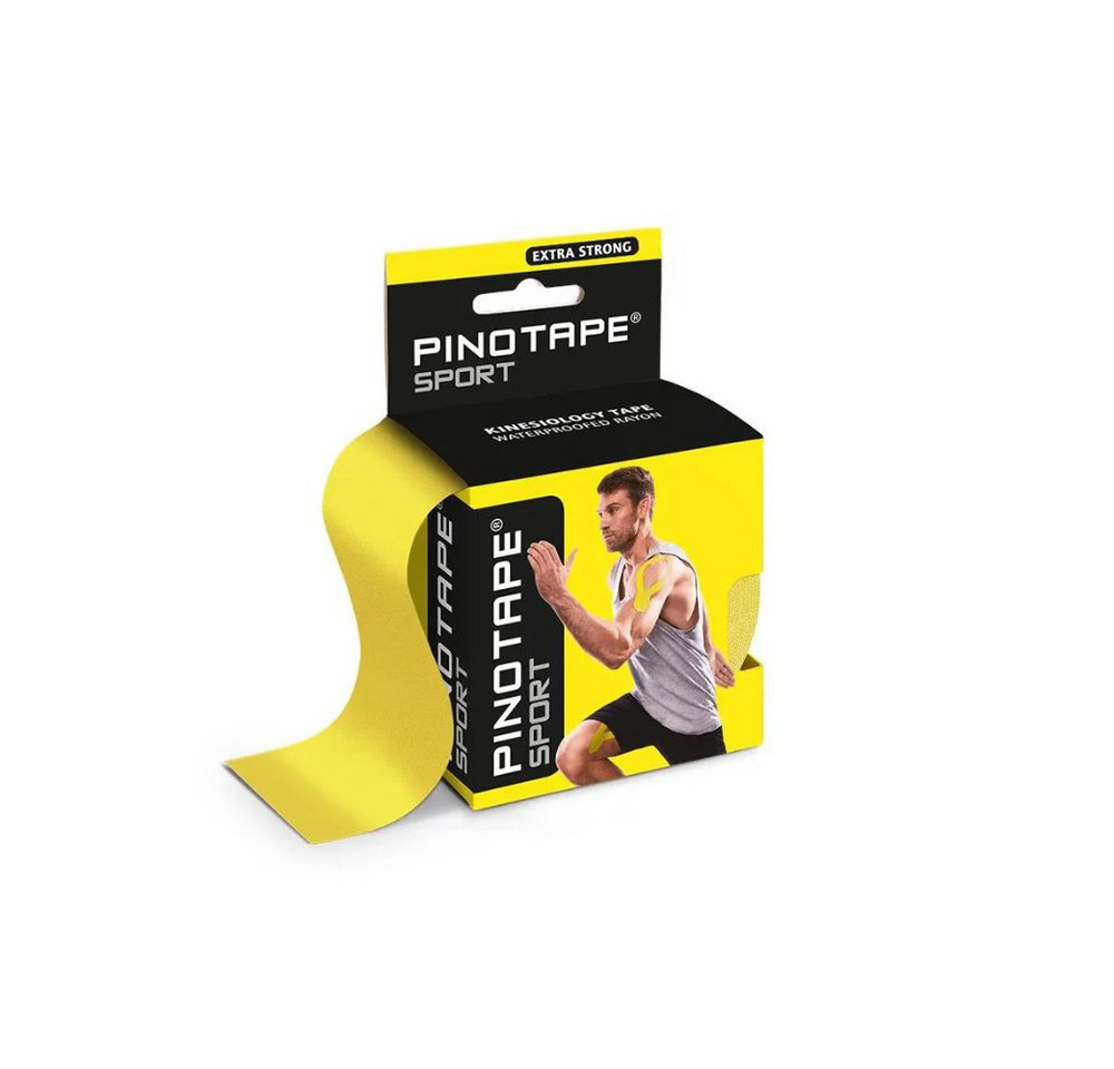 Pino Kinesiologie-Tape Pinotape Sport Kinesiologie Tape Gelb 5 cm x 5 m (1-St) von Pino